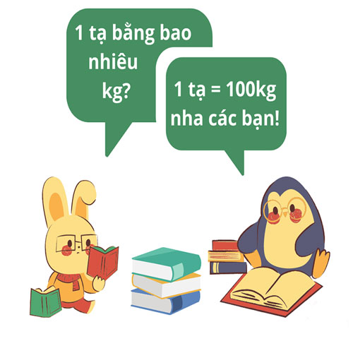 1 tạ bằng 100 kg