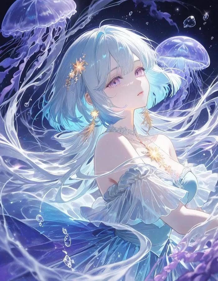 Hình anime girl cosplay nổi bật trong ánh sáng ban mai