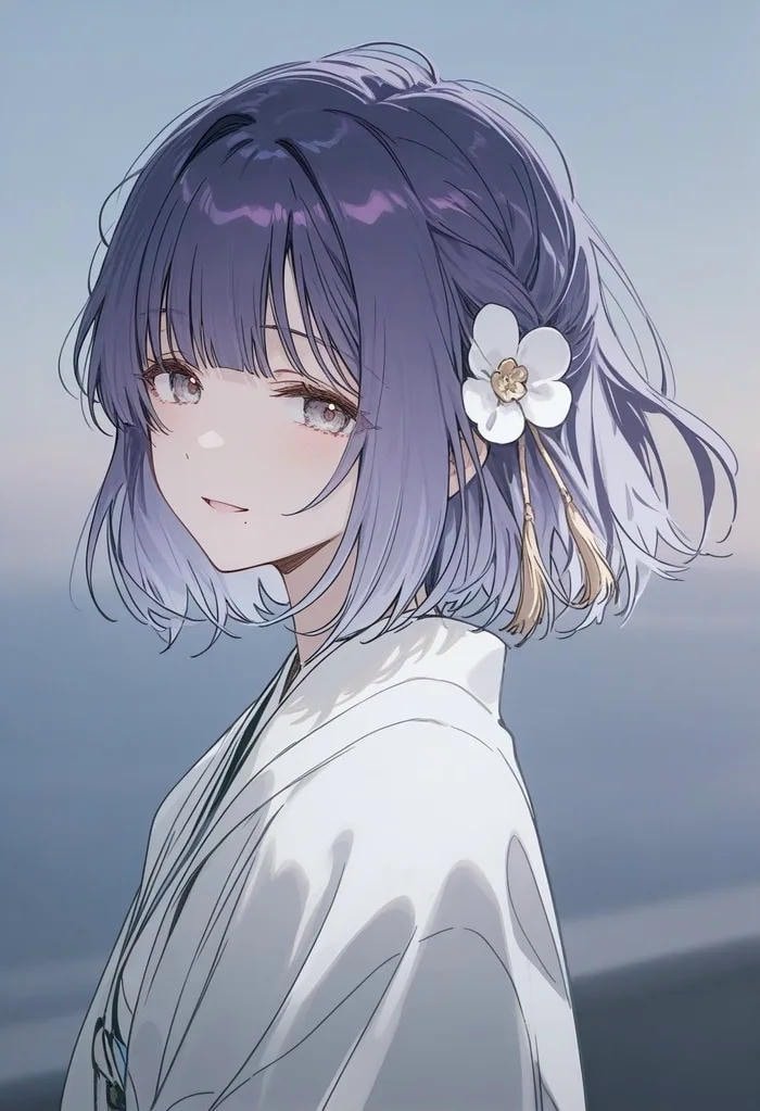 Ảnh anime con gái dễ thương nhẹ nhàng với đôi mắt long lanh