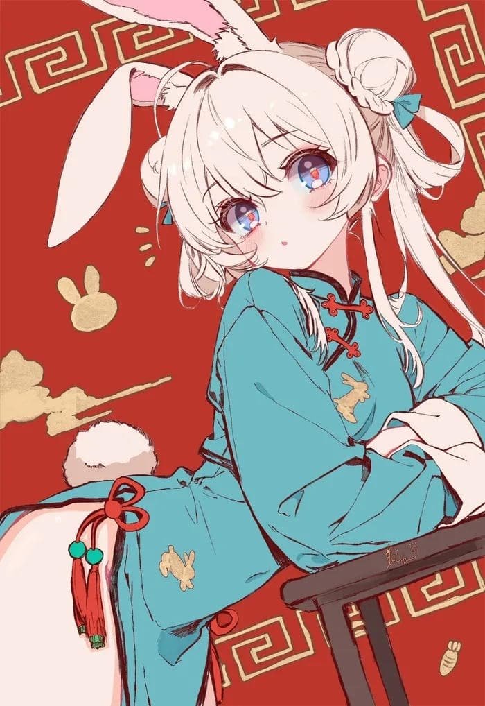 Ảnh anime con gái ngây thơ với nụ cười tinh khôi