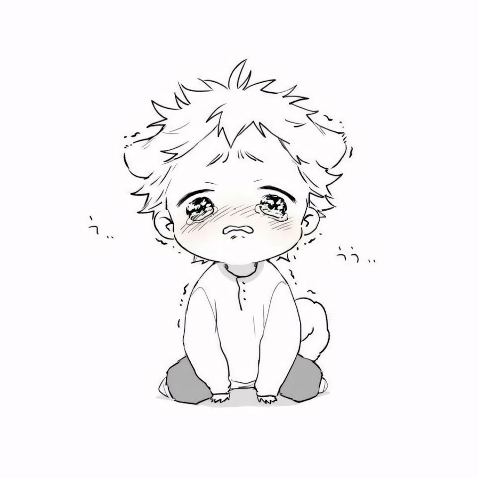 anh chibi buon khoc vuong 960px 960px avatar 14
