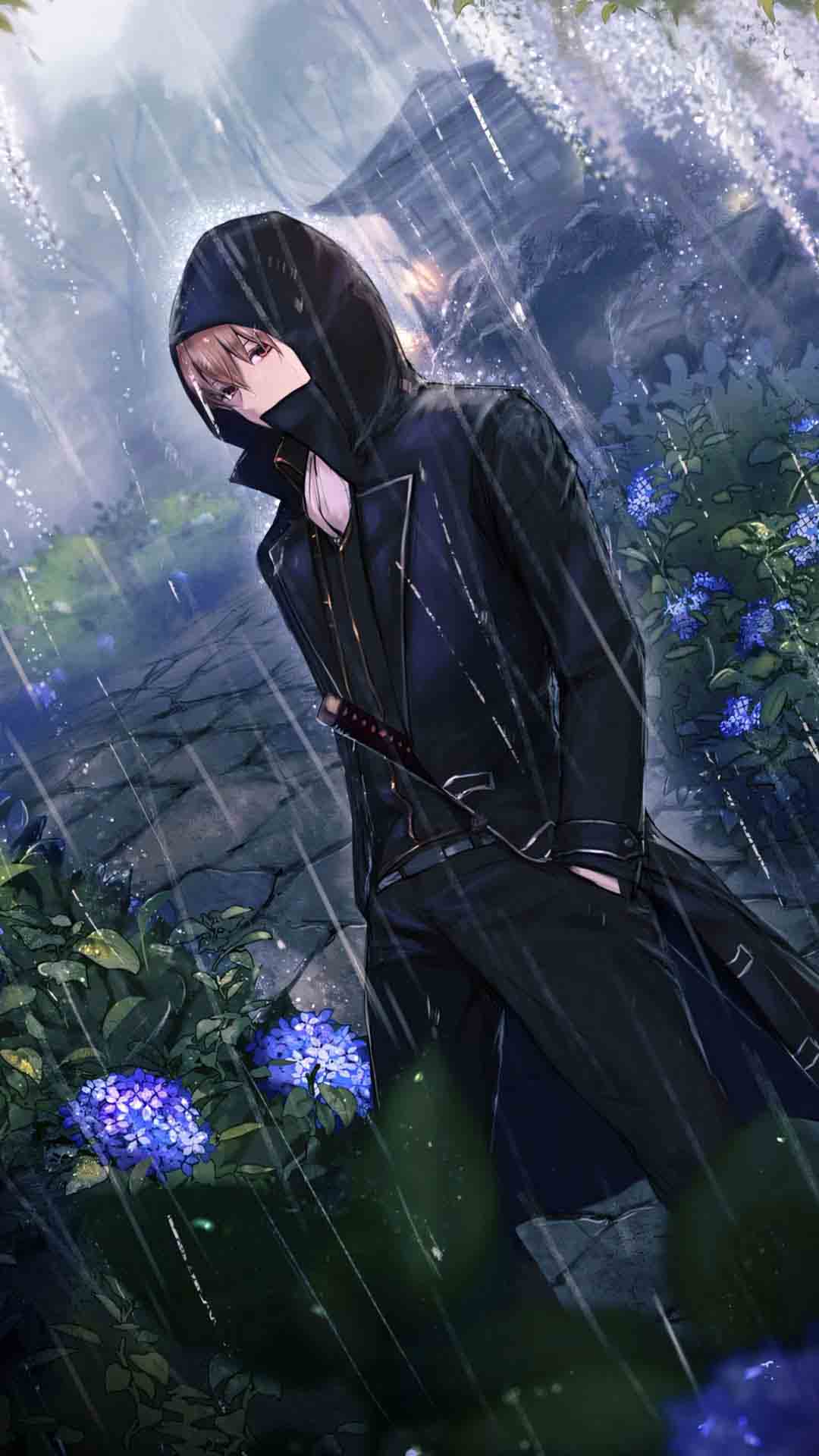 anh anime nam buon khoc duoi mua 1920px 1080px full hd 7