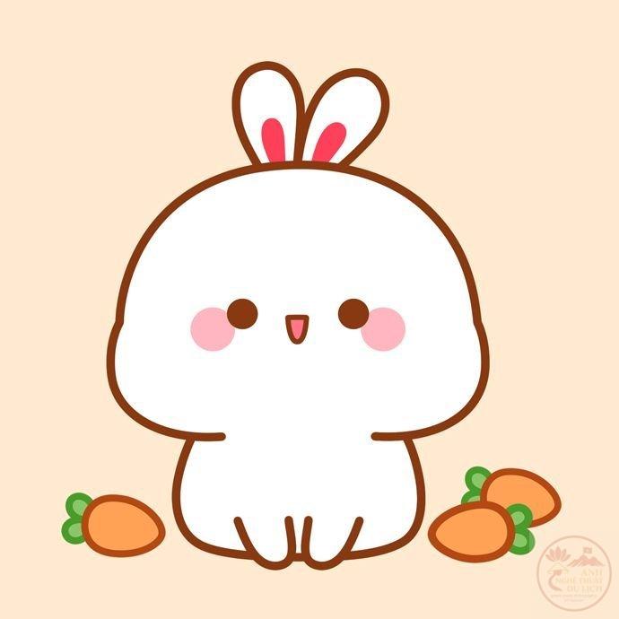 Hình ảnh thỏ anime ngọt ngào mang lại cảm giác ấm áp và vui tươi