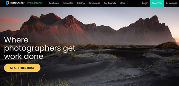 PhotoShelter là trang web bán ảnh rất dễ sử dụng
