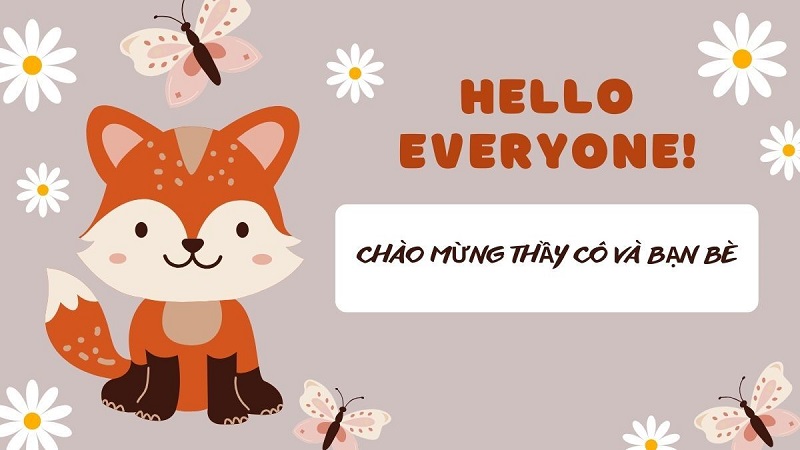 Nền slide xin chào
