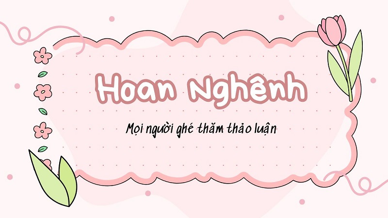 Hình nền Powerpoint hoan nghênh cute