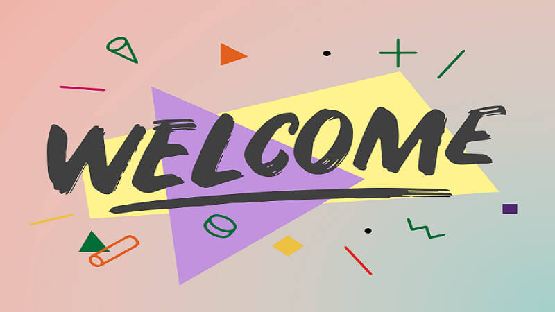Nền slide welcome cute