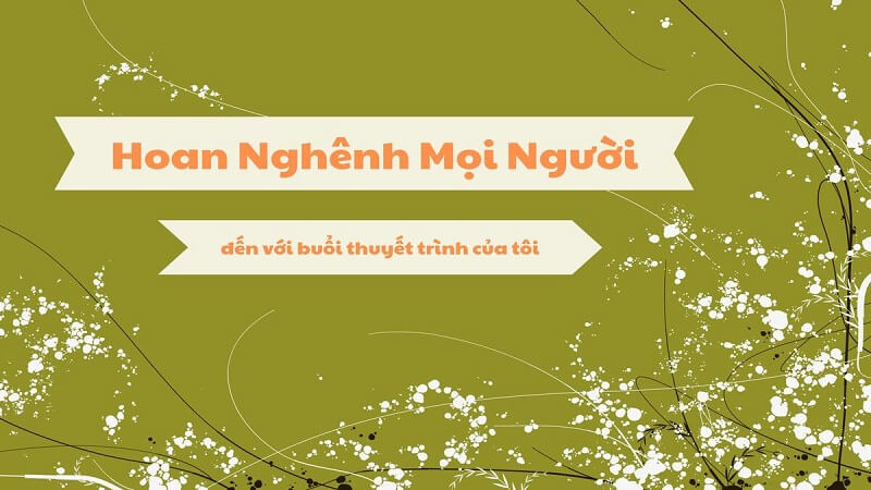 Hình nền Powerpoint hoan nghênh