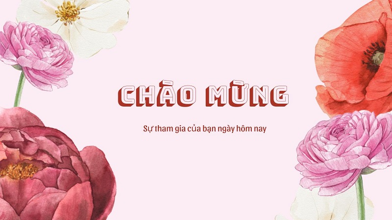 Hình nền Powerpoint chào mừng mọi người
