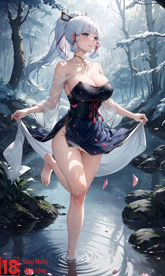 Gái Xinh Cosplay Ayaka Genshin Impact (4)