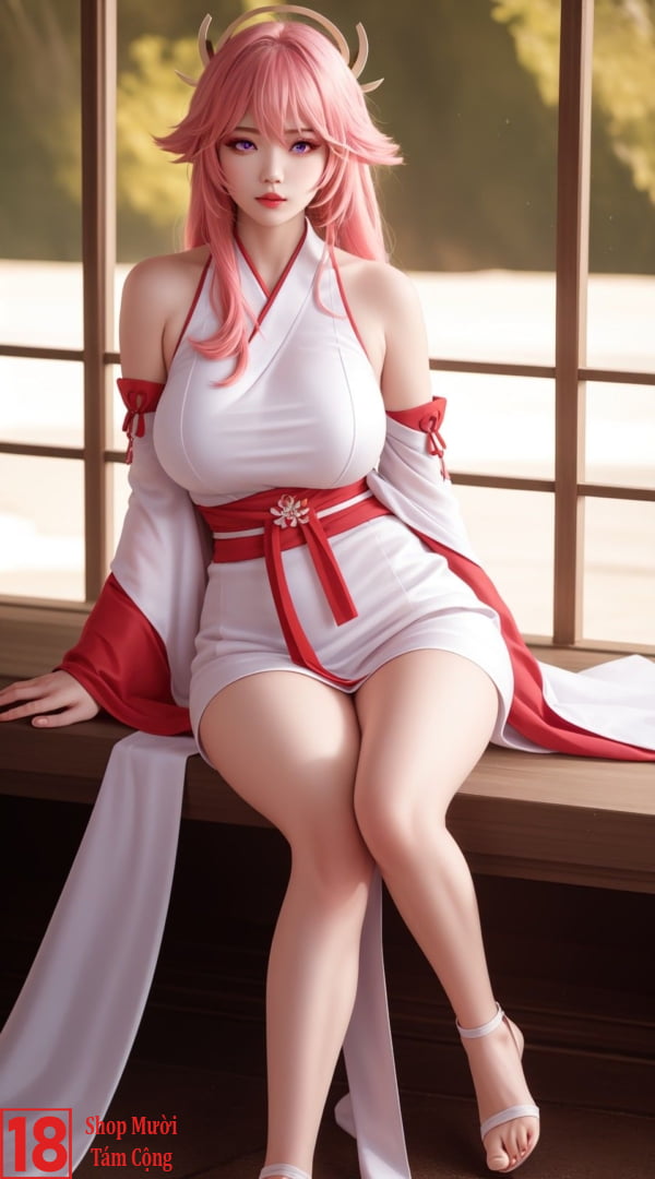 Cosplay Genshin Impact Cosplay Yae Miko (3)