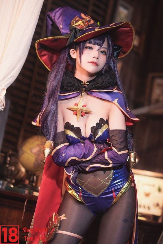 Genshin Impact Cosplay Sexy - Cosplay Astrologist Mona Megistus (2)