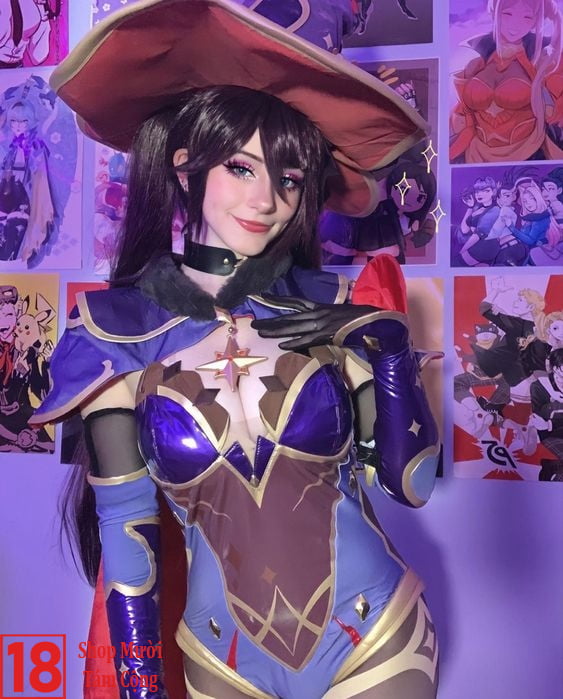 Genshin Impact Cosplay Sexy - Cosplay Astrologist Mona Megistus (3)