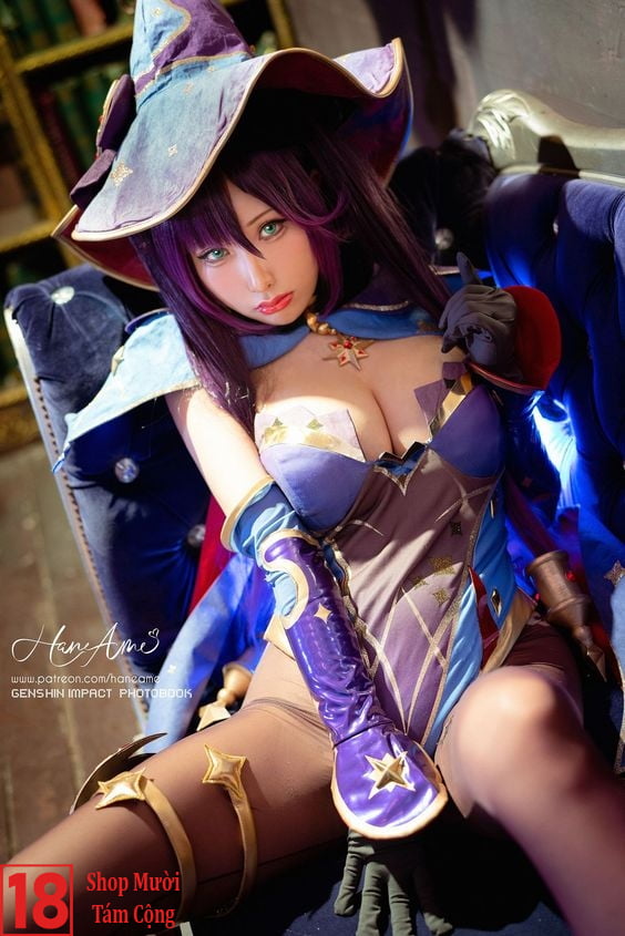 Genshin Impact Cosplay Sexy - Cosplay Astrologist Mona Megistus (4)
