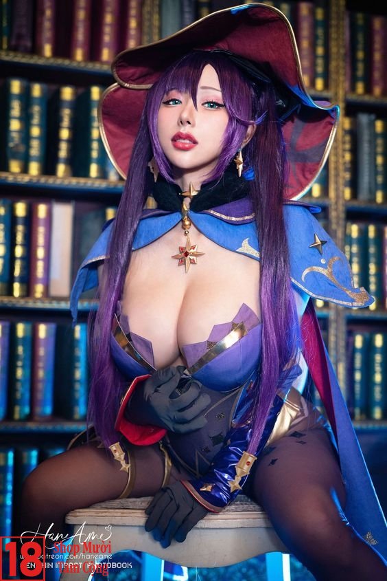 Genshin Impact Cosplay Sexy - Cosplay Astrologist Mona Megistus (6)