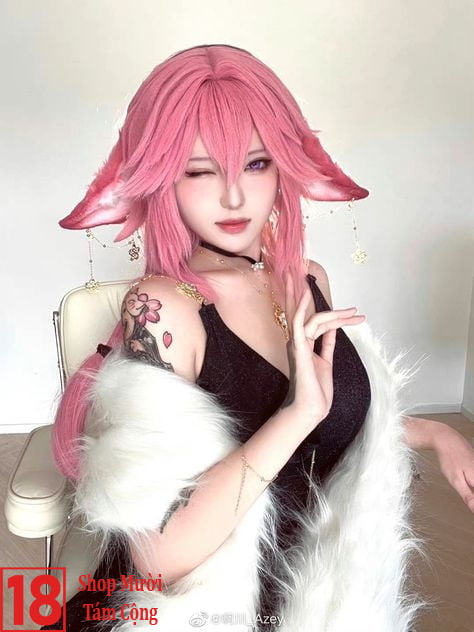 Cosplay Genshin Impact Cosplay Yae Miko (5)