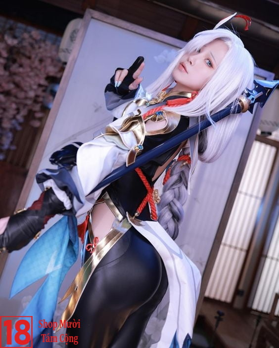 Shenhe Cosplay Sexy (2)