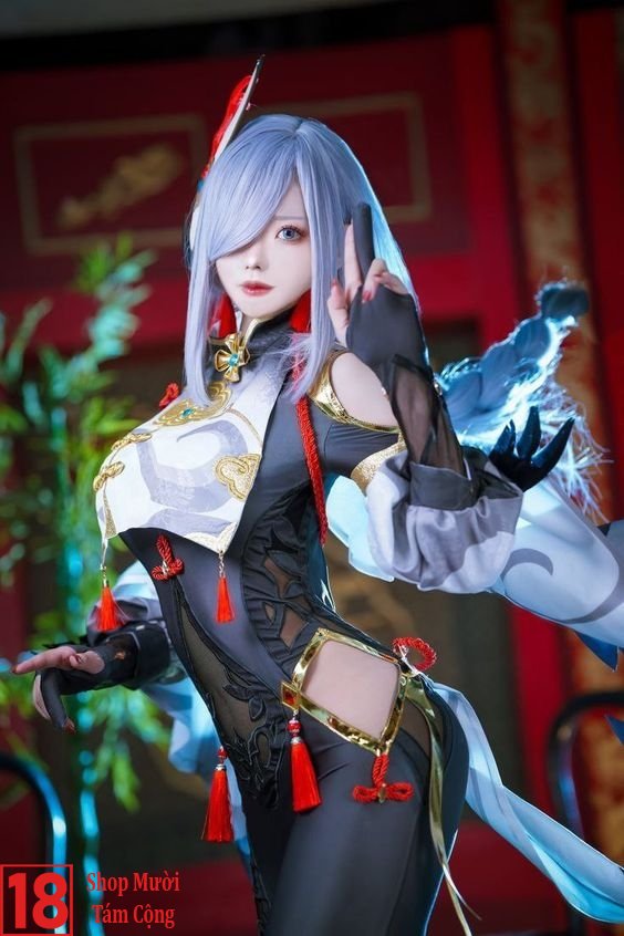 Shenhe Cosplay Sexy (3)