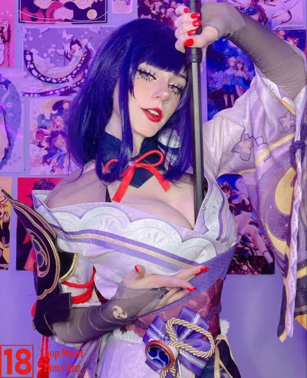 Cosplay Sexy Genshin - Cosplay Raiden Shogun (7)