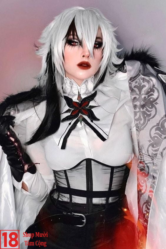 Cosplay Arlecchino Genshin Impact (1)