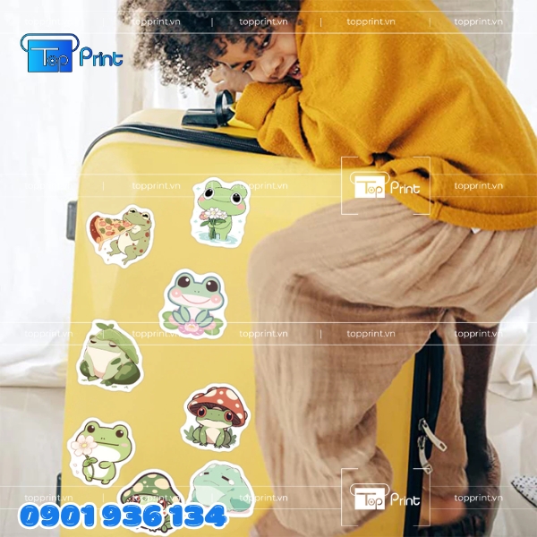 Sticker Ếch Xanh Gục Ngã - In Nhanh