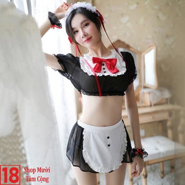 Cosplay Người Hầu Gái Sexy Gợi Cảm (6)