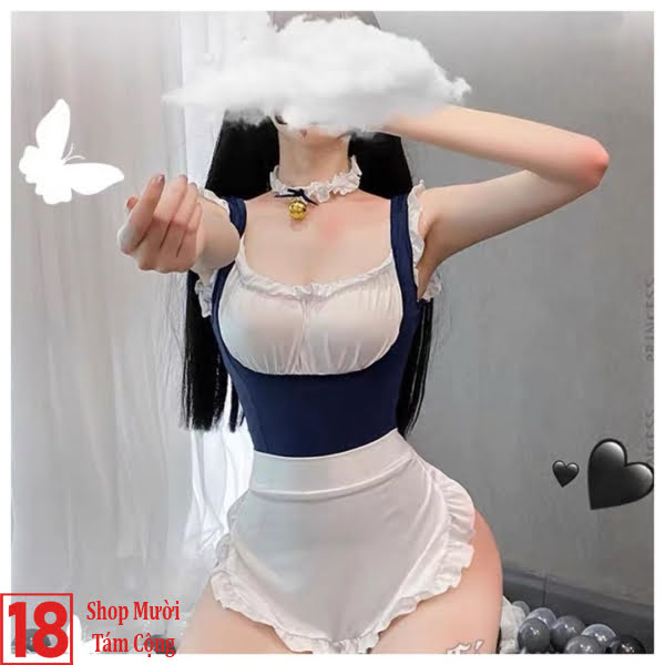 Gái Xinh Cosplay Người Hầu Gái Che Mặt (1)
