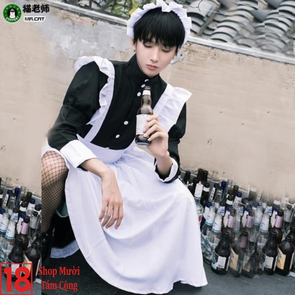 Bộ ảnh Nam Cosplay Hầu Gái (4)