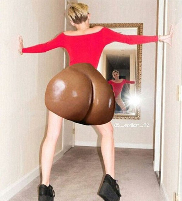 Miley Cyrus mỉa mai ảnh khoe mông của Kim Kardashian