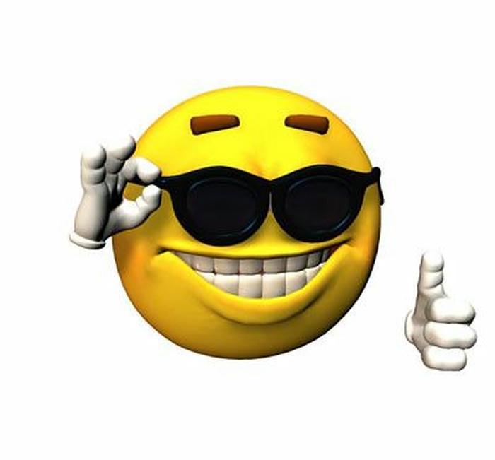 Like meme mặt cười đeo kính đen giơ hai ngón cái ngầu