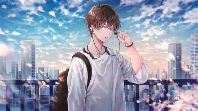 Bức vẽ anime boy phố với phong thái lạnh lùng, trang phục cá tính, thể hiện xu hướng hình ảnh trực quan.