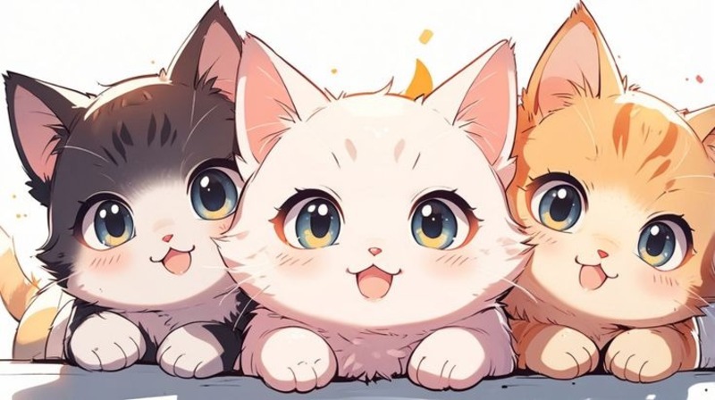 hình nền mèo đồ hoạ cute 4