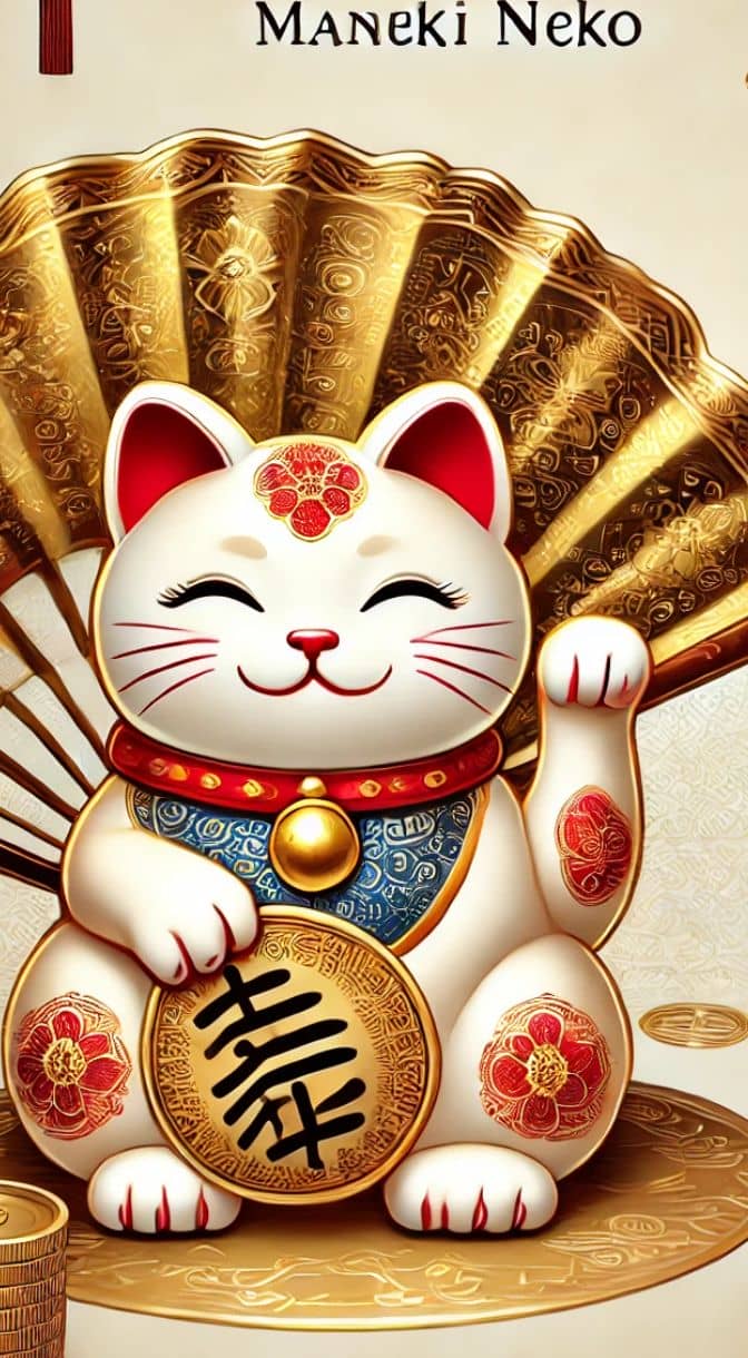 Hình nền mèo thần tài 3d 3