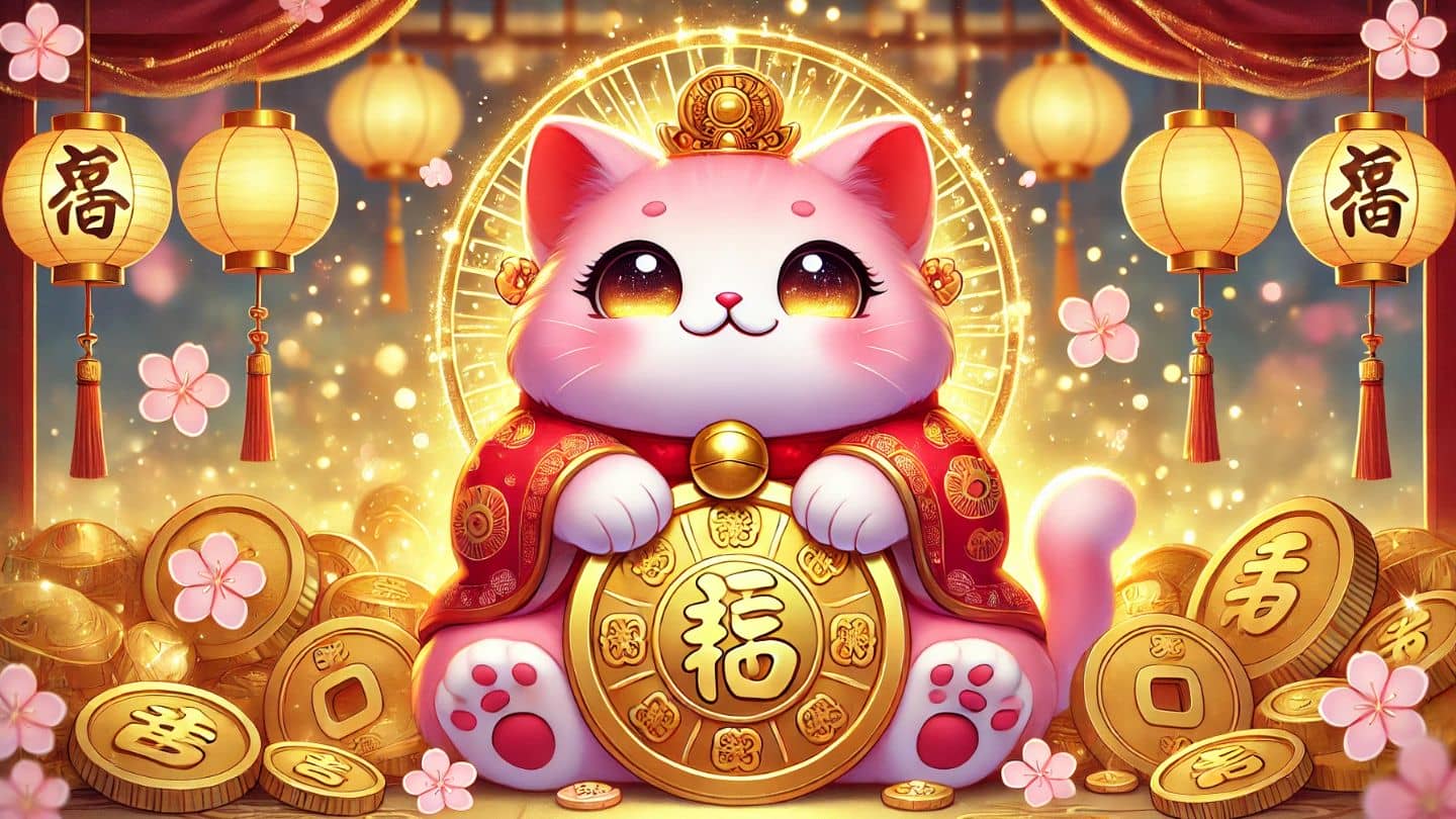 Hình nền mèo thần tài hd 1