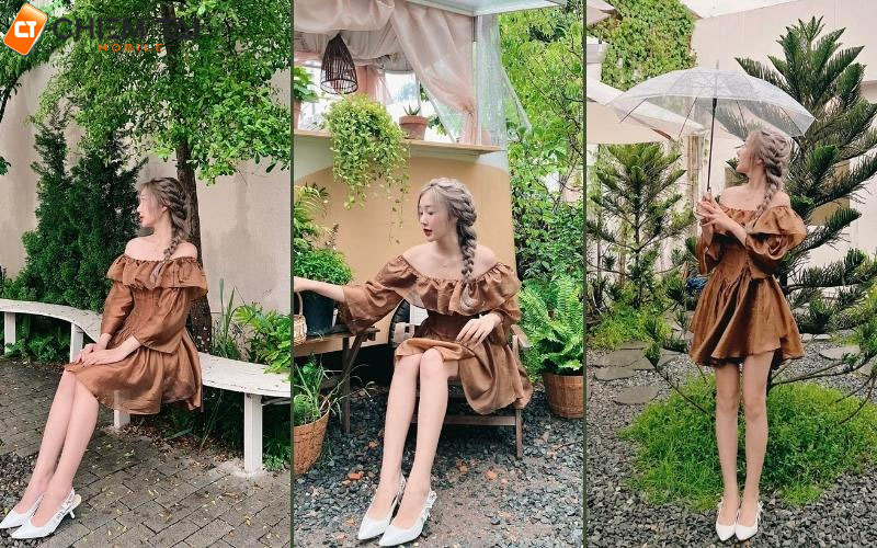 Tạo dáng ngồi quán cafe sang chảnh