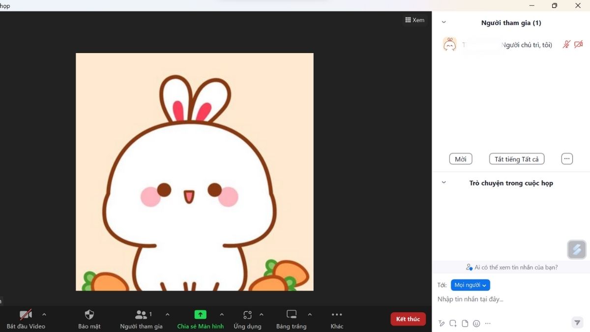 Mẹo đổi avatar trên Zoom khi đang học online bước 3-2