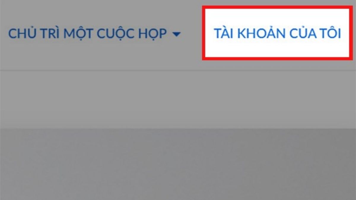 Cách đổi avatar trên Zoom bằng máy tính bước 1
