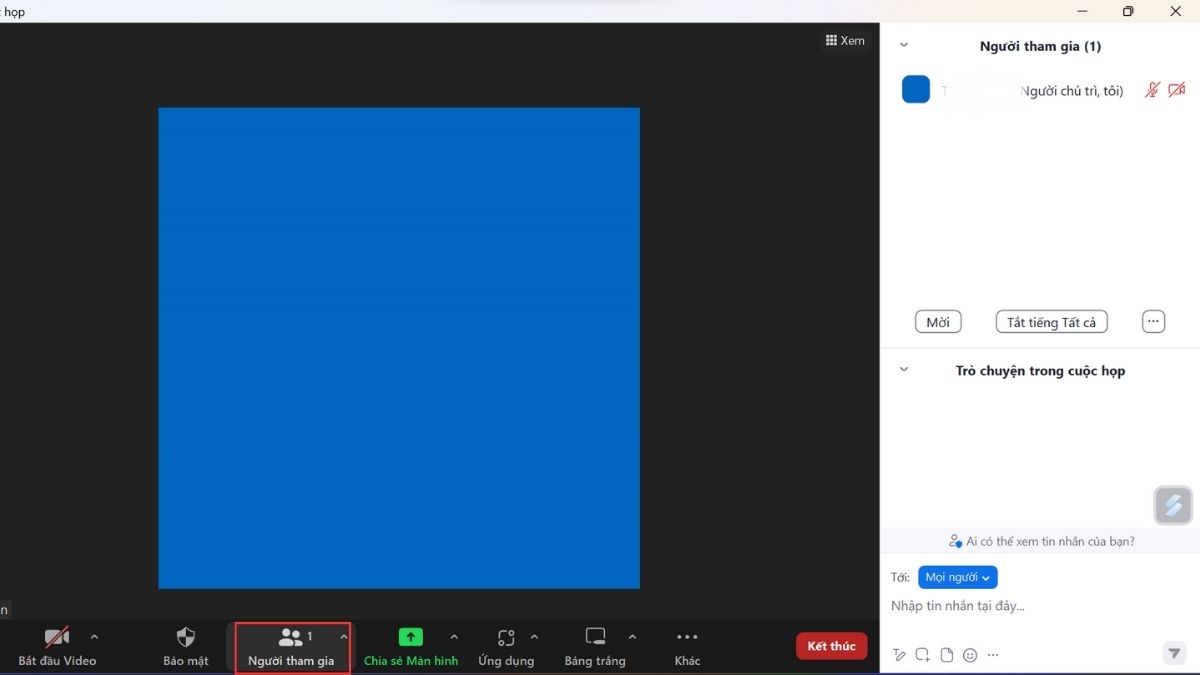 Mẹo đổi avatar trên Zoom khi đang học online bước 1