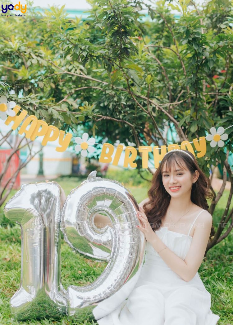 Chụp ảnh sinh nhật ở ngoại trời