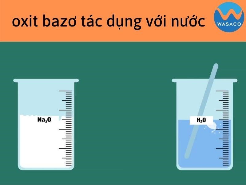 Oxit bazơ tác dụng với nước