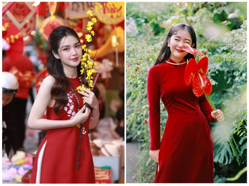 cách tạo dáng chụp ảnh áo dài tết