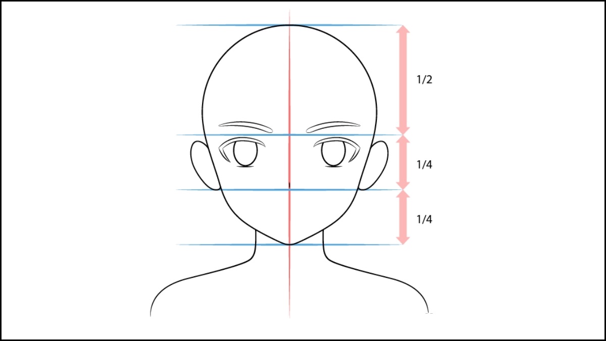 Cách vẽ chân mày và mũi anime