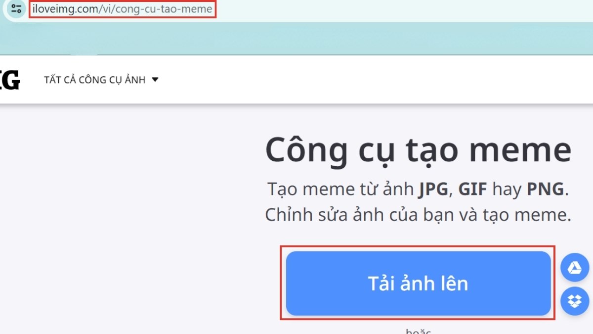 Cách chế ảnh meme hài bằng iLoveIMG