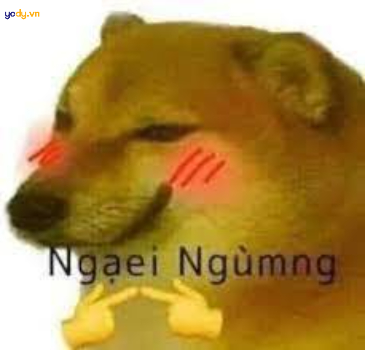 Ảnh Meme Doge ngại ngùng