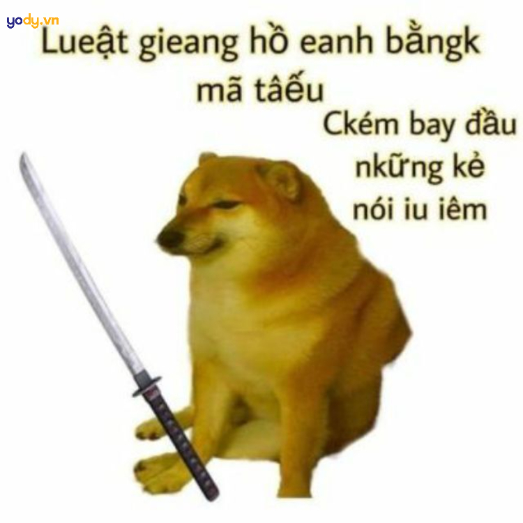 Ảnh Meme Cheems trẻ trâu