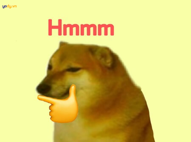 Ảnh Meme Cheems đang suy nghĩ