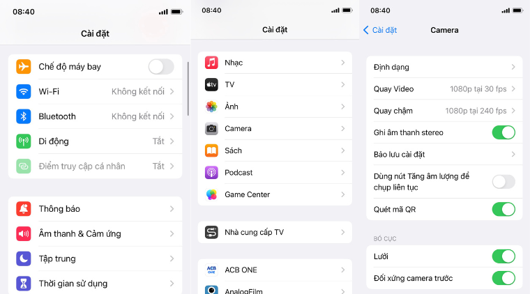 Hướng dẫn chụp ảnh cam thường iPhone không bị lệch mặt