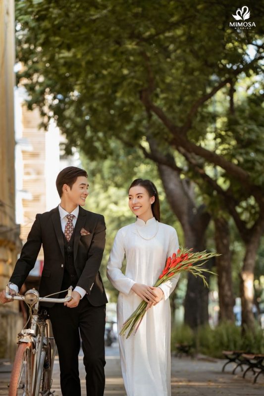 30+ Concept chụp ảnh cưới áo dài truyền thống trong Studio đẹp nhất