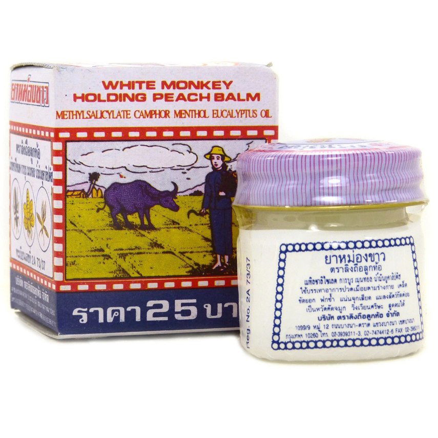 Dầu cù là con khỉ White Monkey Holading Peach Balm Thái Lan