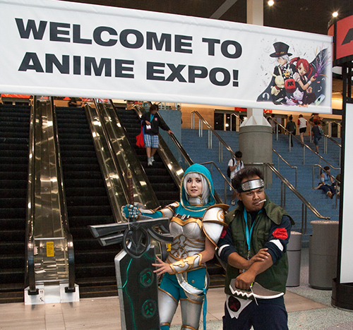 anime expo 2012 welcome sign naruto